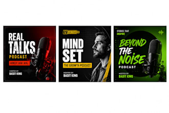 design professional podcast cover art and itunes podcast cover