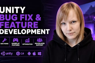 fix unity bugs and develop gameplay features for your game