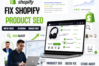 fix shopify product SEO optimize meta tags, schema markup image and webstore