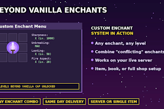 give you a custom op enchanted minecraft item beyond vanilla limits