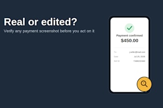 check if your payment screenshot is fake or edited