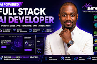do full stack ai website development, ai web application and ai software