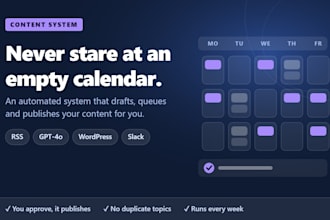 set up an automated content creation system for your blog