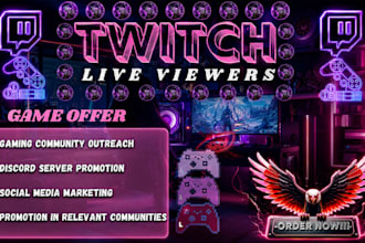 promote your twitch channel for more visibility and growth