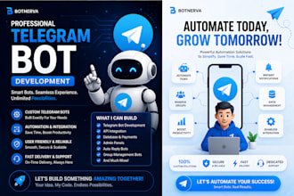 make telegram or automation bot for custom needs