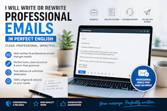 write or rewrite professional emails