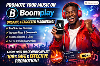 do organic boomplay promotion for your track via targeted marketing