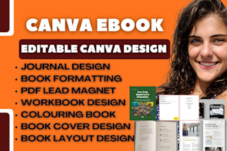 redesign canva ebook, editable canva ebook,canva ebook design,ebook formatting