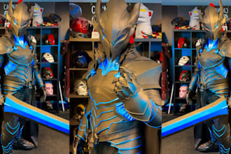 create custom cosplay creation wearable game movie anime armor props design