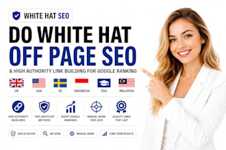 do white hat off page SEO and high authority link building for google ranking
