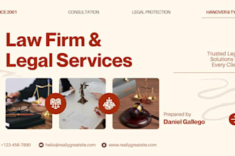 design legal tech startup pitch deck law firm services investor funding deck