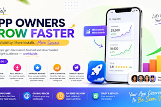 do mobile app promotion ios 500 user install rating review android app download