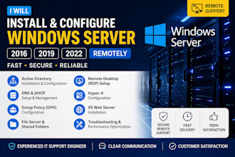 install and configure windows server 2016 2019 2022 remotely