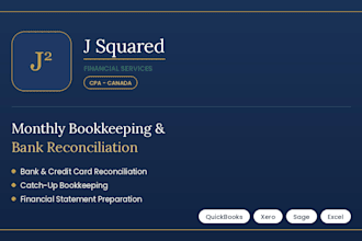 provide monthly and catchup bookkeeping as well as bank reconciliation as a CPA
