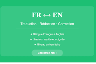 rédiger corriger ou traduire vos textes francais anglais