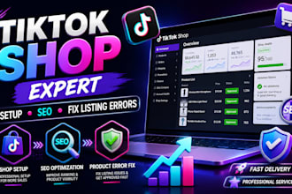setup tiktok shop, optimize SEO listings, tik tok shop product errors issues