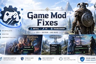 install fix and troubleshoot your game mods bg3, skyrim and more