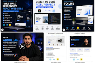 build a responsive react landing page