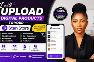 upload digital products to your stan store
