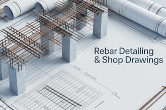 prepare professional rebar shop drawings using autocad and cads rc