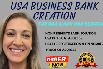 create USA business bank mercury stripe chase wise for US non US llc owners