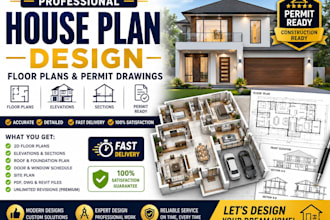 design professional house plans floor plans and permit drawings