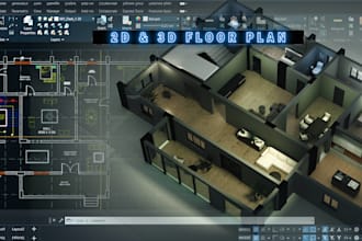 create 2d architectural floor plans and realistic 3d floor plan renders