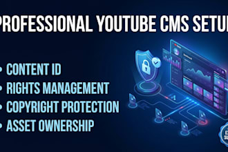 set up youtube content id, copyright protection and rights management