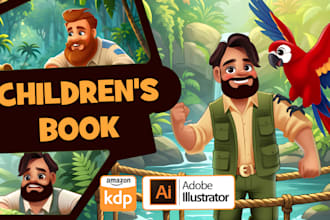 illustrate your children book for print and KDP