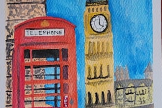 do watercolor and gouache paintings