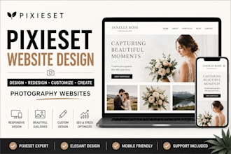 design pixieset website, redesign pixieset website, photography website, showit