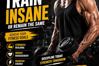 design professtional gym poster designs