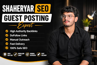 do guest posting and manual SEO link building