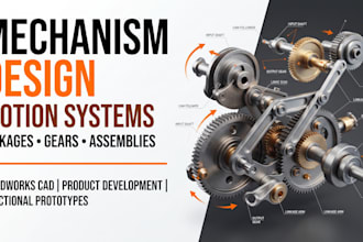 design motion mechanism linkage system for moving products mechanical design