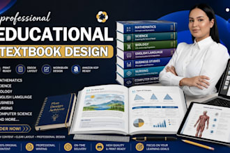 design educational  workbook, textbook, manual or ebook