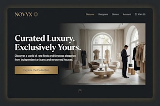 design a luxury shopify store for premium brands and ecommerce shopify website