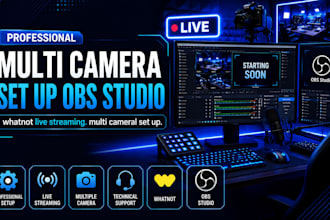 setup professional multi camera obs studio for whatnot live selling