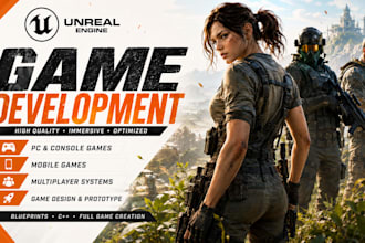 do unreal engine game development, create unreal engine game, ue5 blueprints