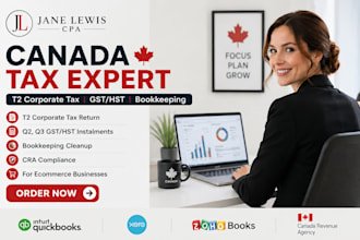 file canada t2 corporate tax return q2 q3 gst hst instalments and bookkeeping