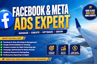 facebook management meta ads google pixels ads campaign content creation