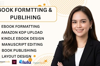 format, edit and publish book, ebook on amazon kdp, kindle ebook, kdp upload