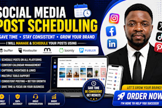 schedule social media posts via buffer, hootsuite, metricool, loomly  publer