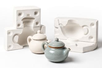 design ceramic slip casting mold for pottery porcelain and 3d printable stl file