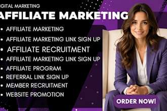 affiliate recruitment,affiliate link promotion affiliate referral link promotion