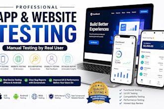 do app testing, website testing, app review, QA, iphone and android user testing