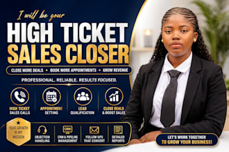 high ticket sales closer appointment setting b2b sales lead generation