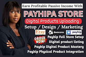 setup payhip store, payhip website, beacons ai, stan store marketing