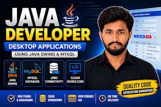 develop java swing desktop applications with mysql