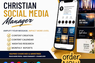 be your christian social media manager for church, ministry, faith based brands