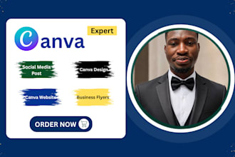 canva design,canva expert,social media post,canva website,business flyer